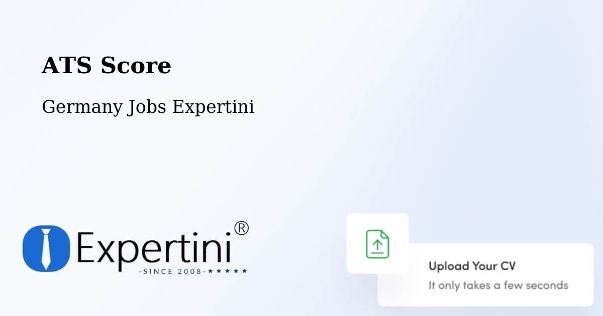 Resume ATS Score & Job Description Match Tool – Walschleben - Germany Jobs Expertini